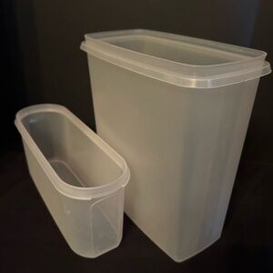 Tupperware Modular Mates Rectangle Cereal/Oval Container VIntage